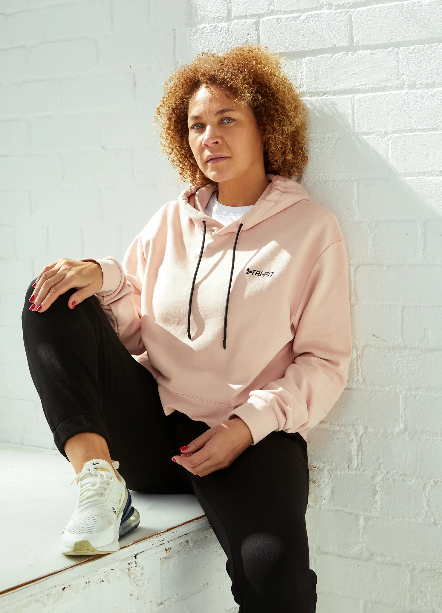 HOODIE DUSTY PINK - Women's - Image 11