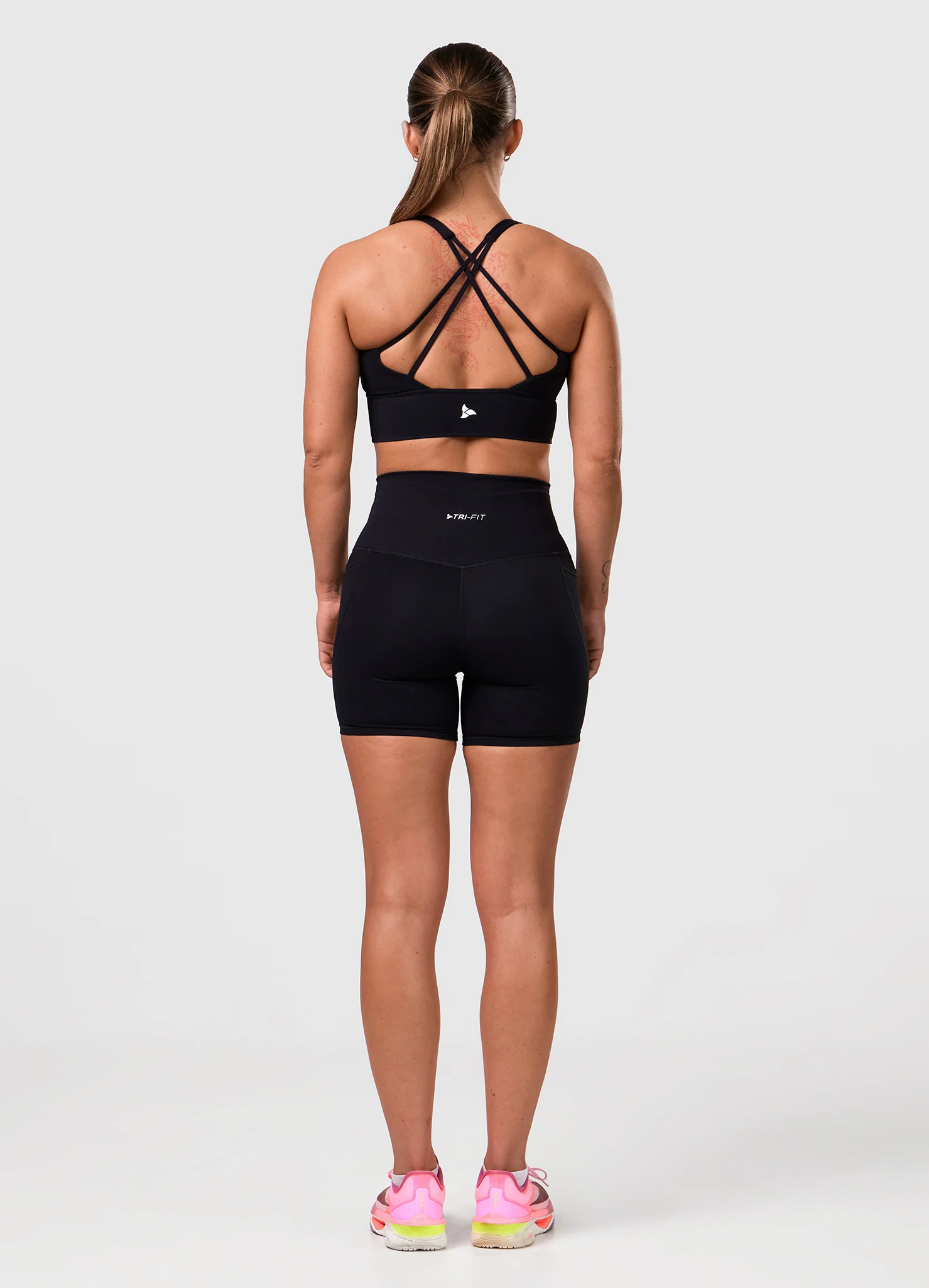 ROXI Cross-Back Sports Bra BLACK EDITION - Image 6