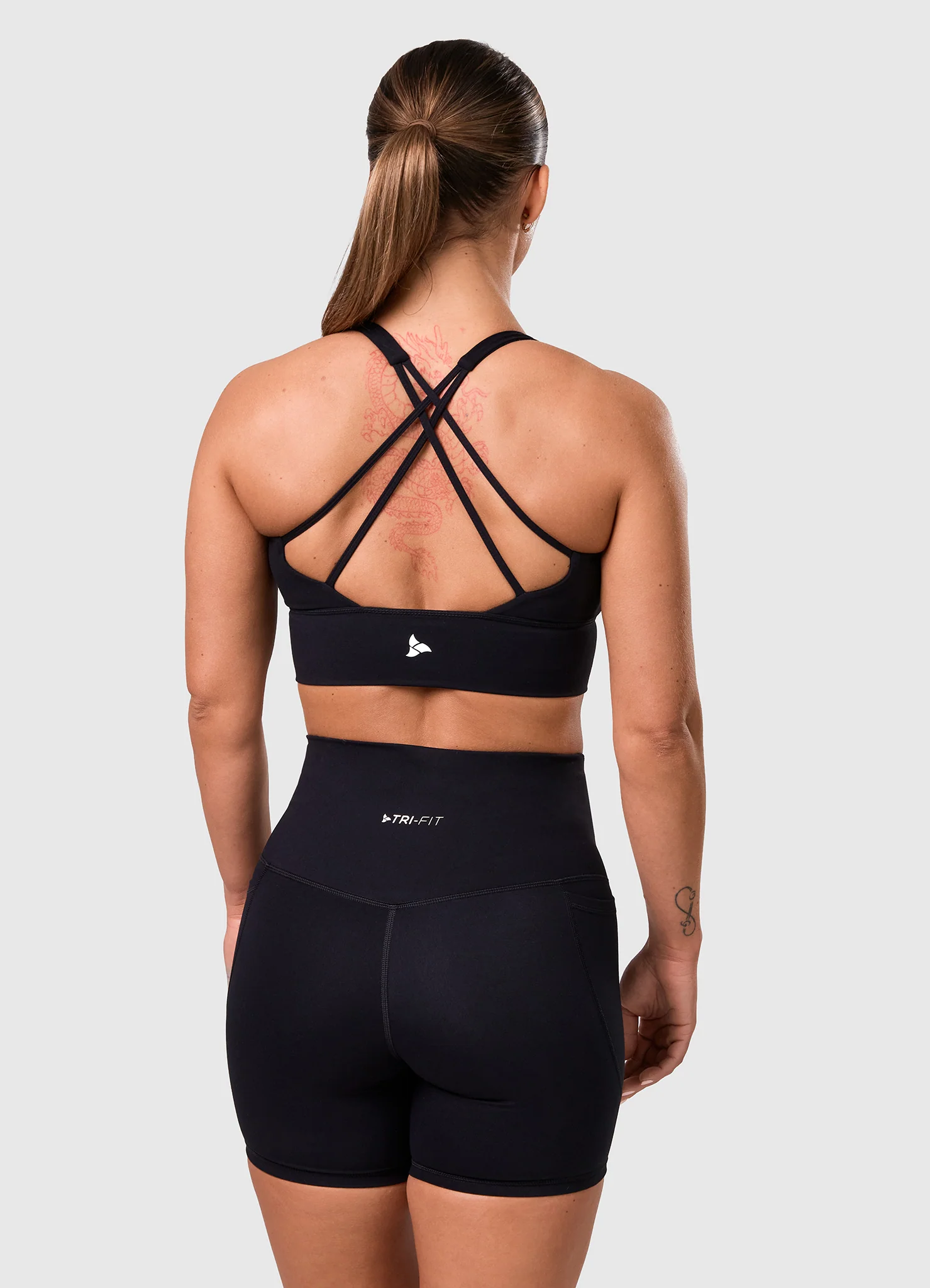 ROXI Cross-Back Sports Bra BLACK EDITION - Image 7