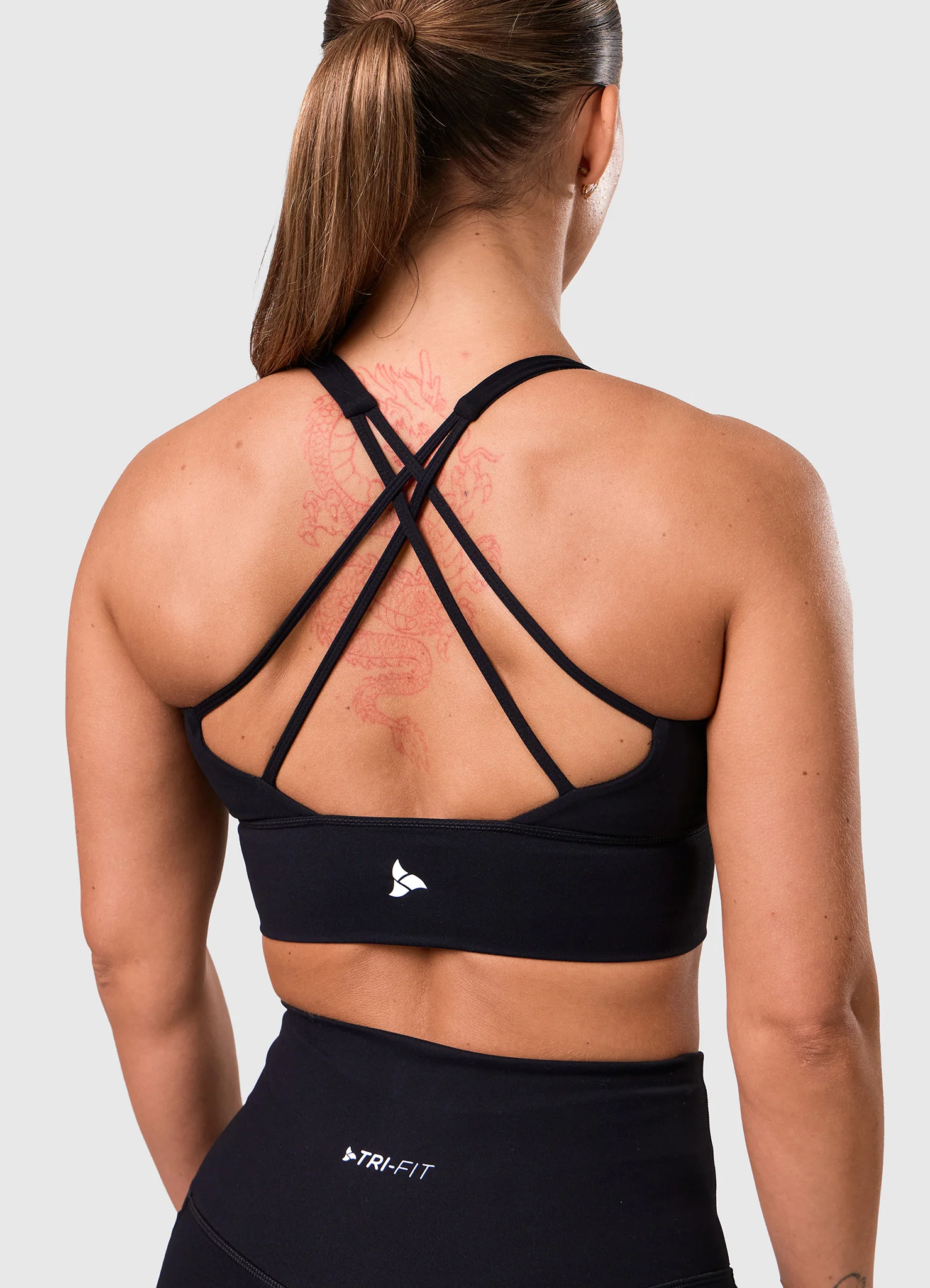 ROXI Cross-Back Sports Bra BLACK EDITION - Image 8