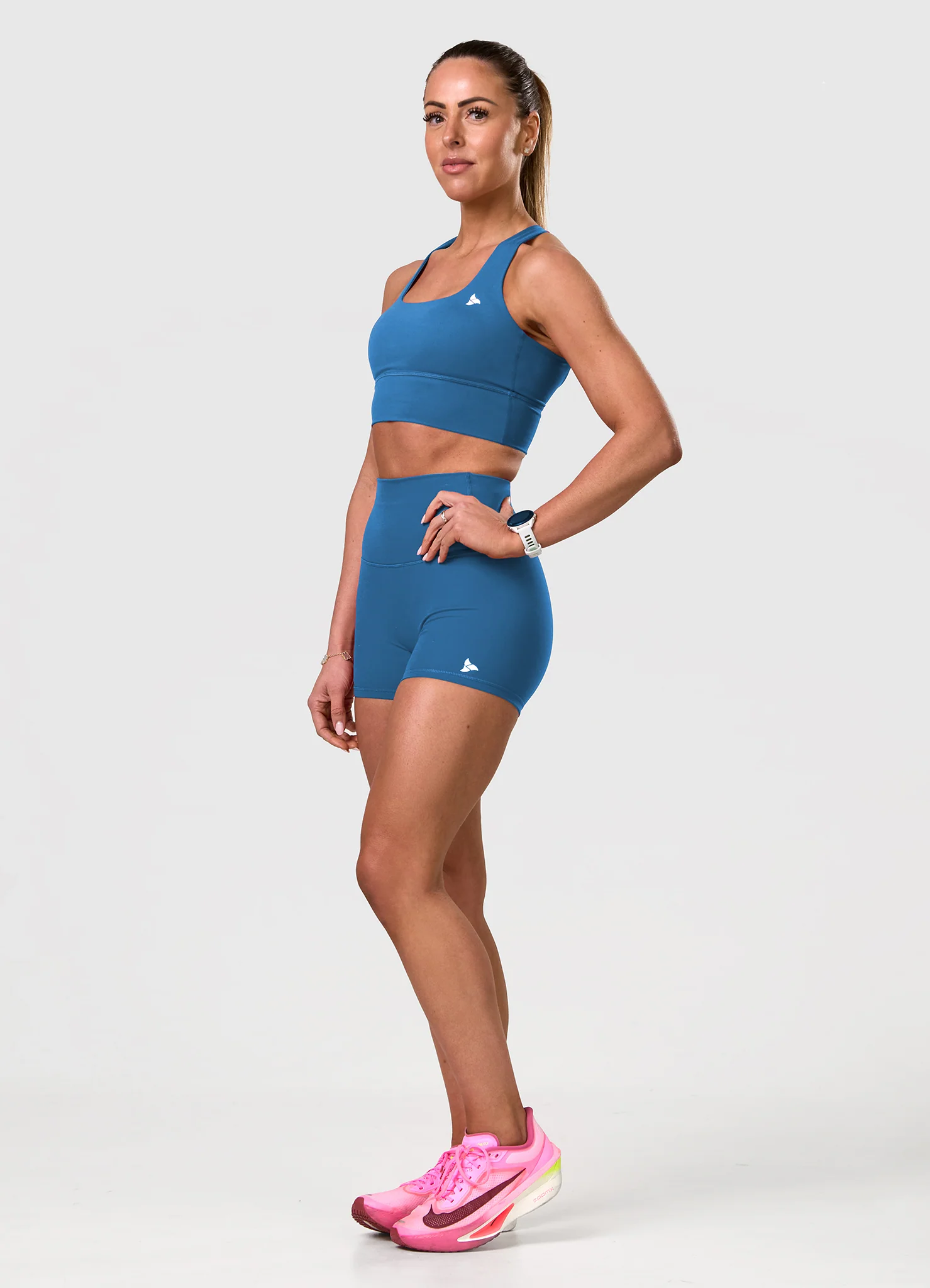 ROXI Cross-Back Sports Bra TEAL - Image 3