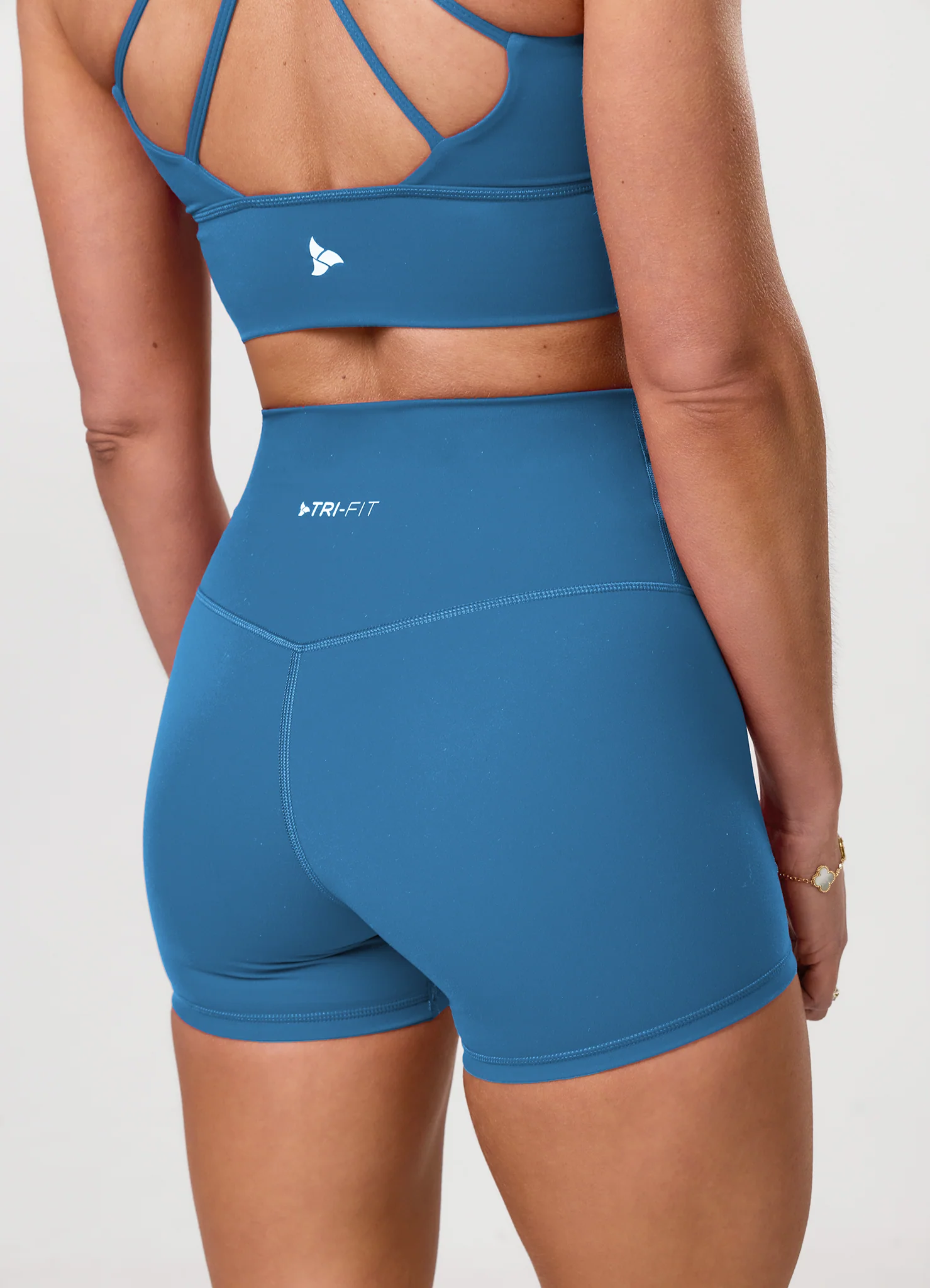 ROXI Cross-Back Sports Bra TEAL - Image 8