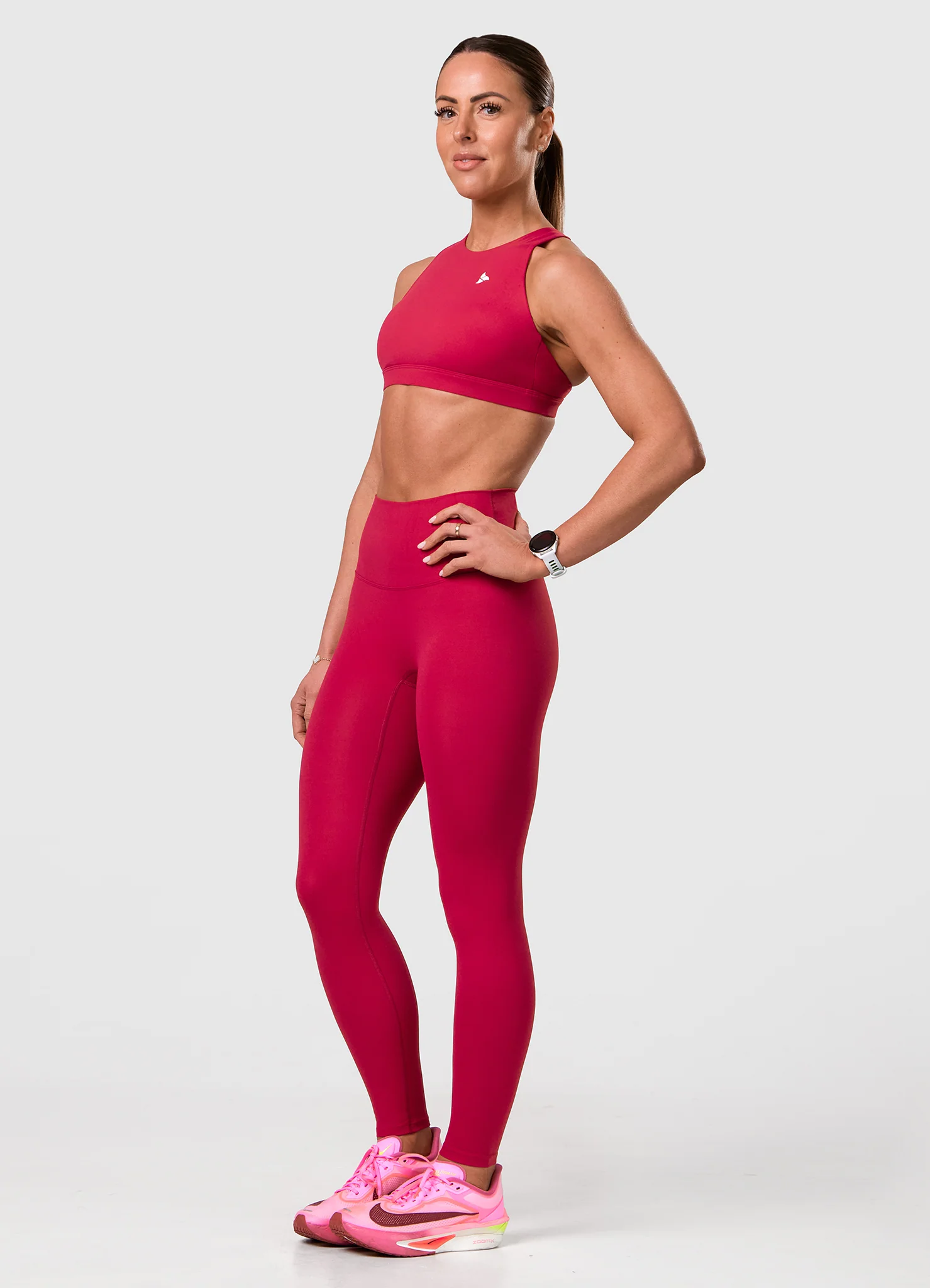 ROXI High Neck Sports Bra BERRY - Image 3