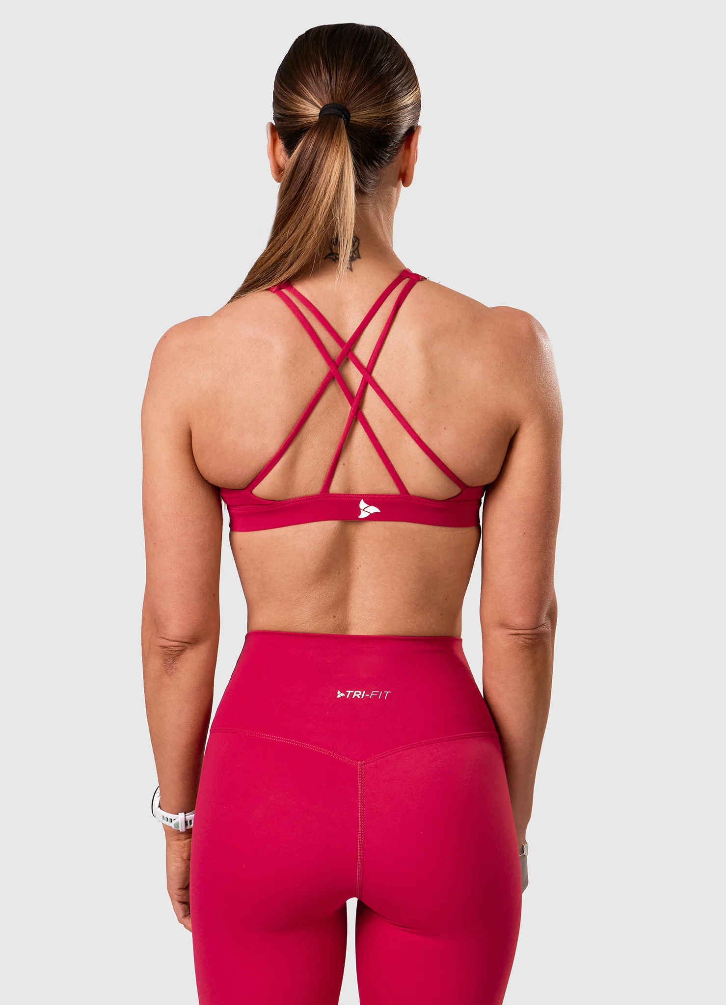 ROXI High Neck Sports Bra BERRY - Image 8