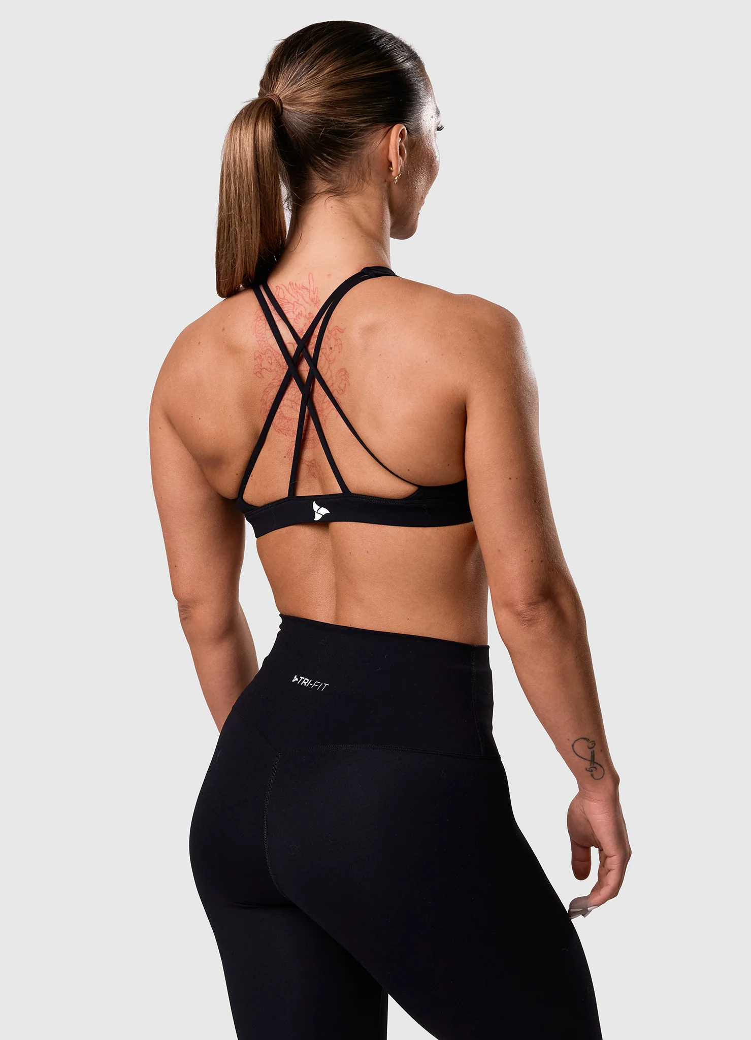 ROXI High Neck Sports Bra BLACK EDITION - Image 9
