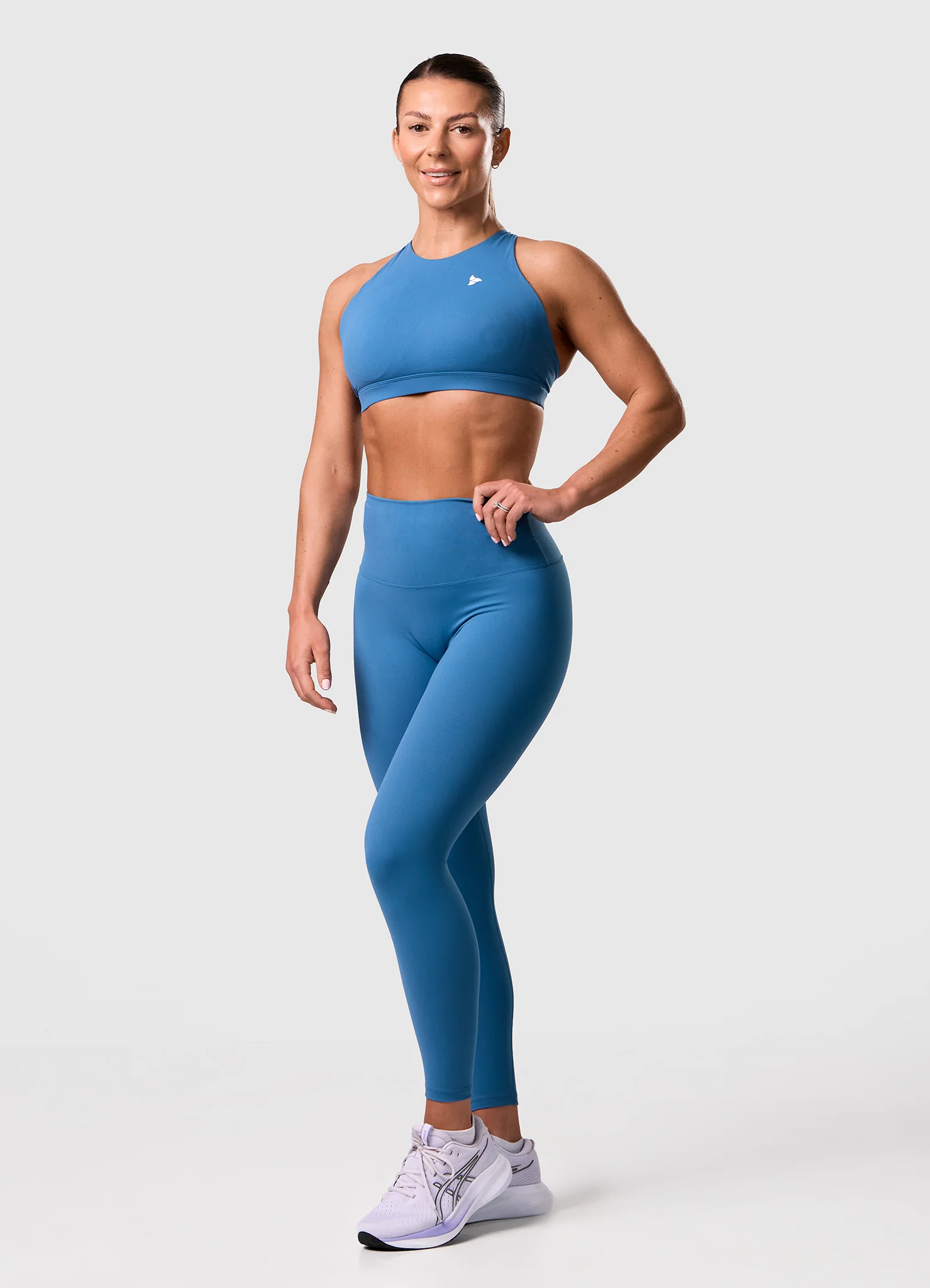 ROXI High Neck Sports Bra TEAL - Image 3